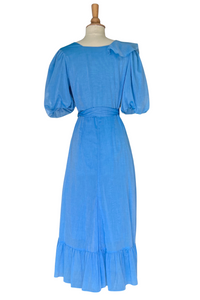 Adena Wrap Dress Cornflower Blue