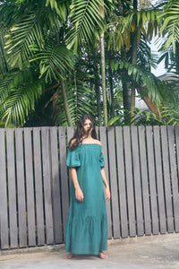 Felice Maxi Dress in Emerald